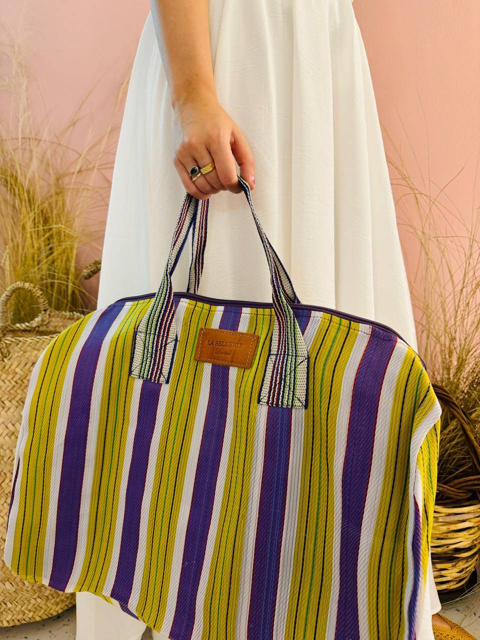 ﻿La Sellerie borsone TULUM viola Affare Del Giorno
