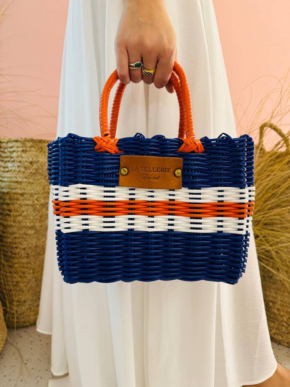La Sellerie cesta CAPRI piccola Sconto