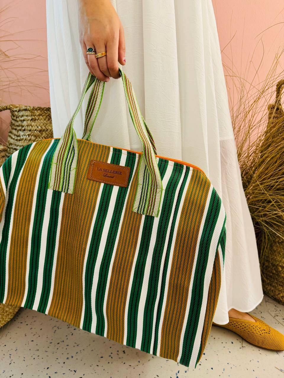 La Sellerie borsone TULUM arancio Economico