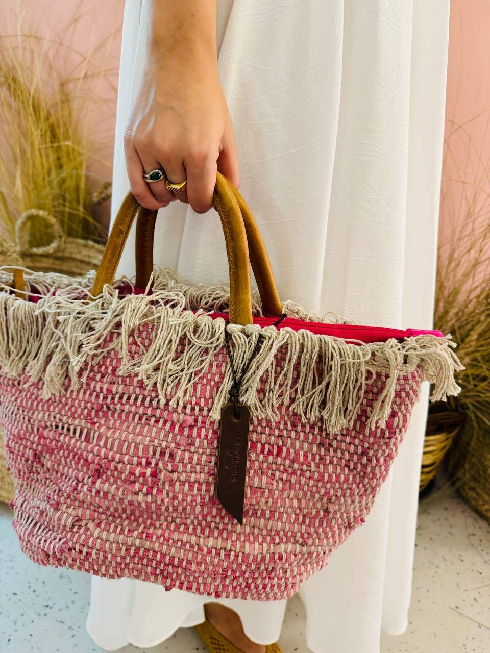 La Sellerie MASSERIA bag fucsia Vendita Calda