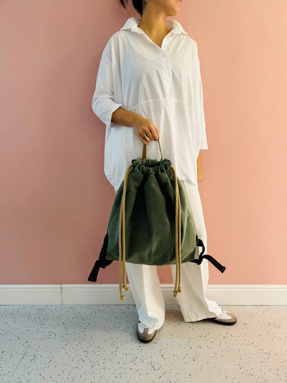 La Sellerie COUNTRY backpack green Negozio