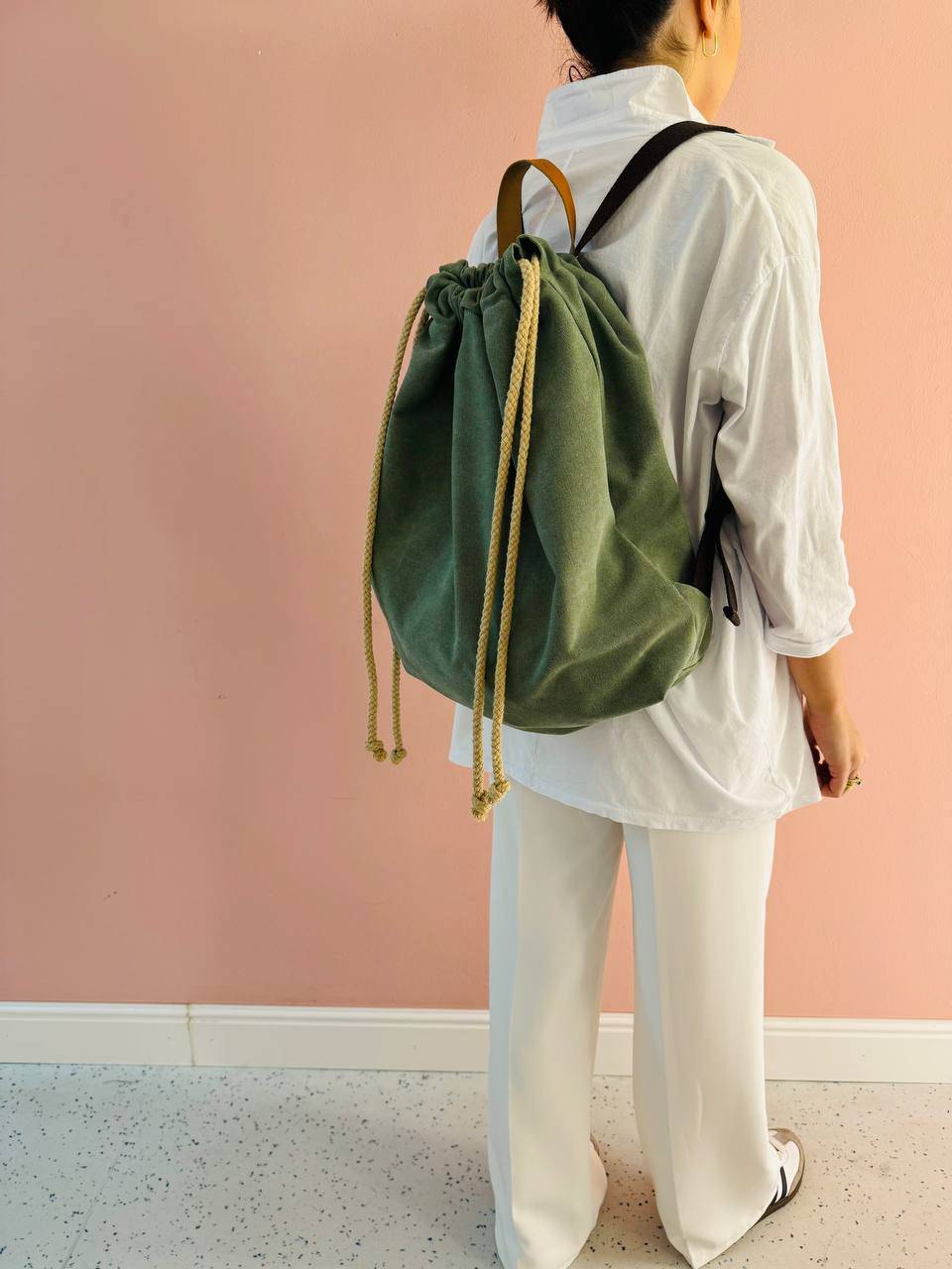 La Sellerie COUNTRY backpack green Negozio
