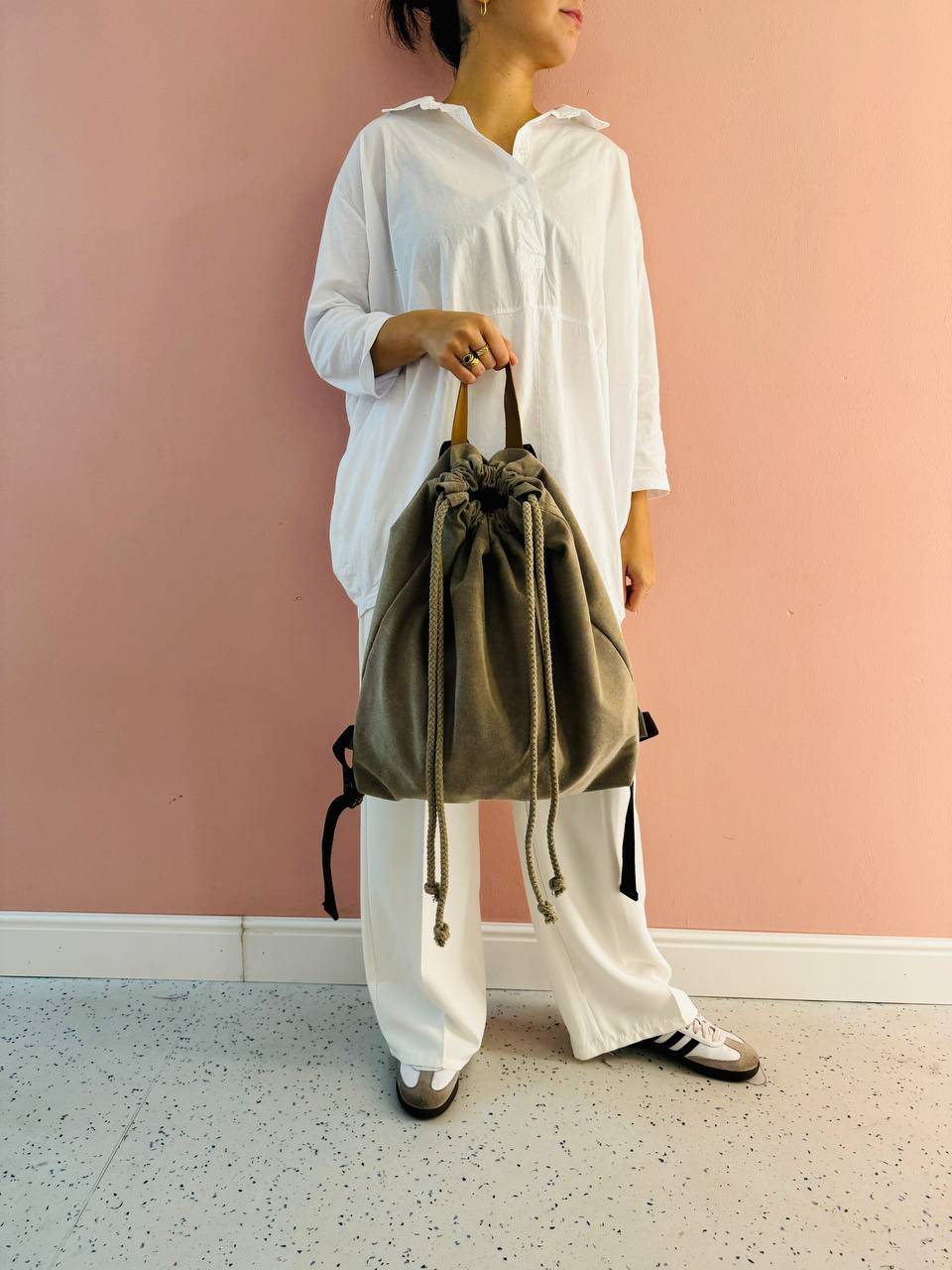 La Sellerie COUNTRY backpack beige In Saldo