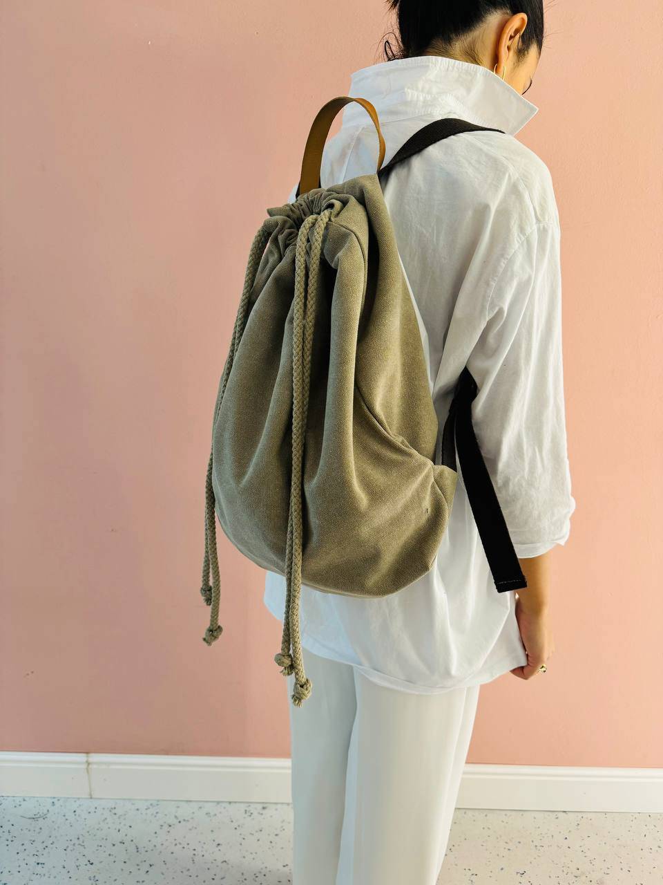 La Sellerie COUNTRY backpack beige In Saldo