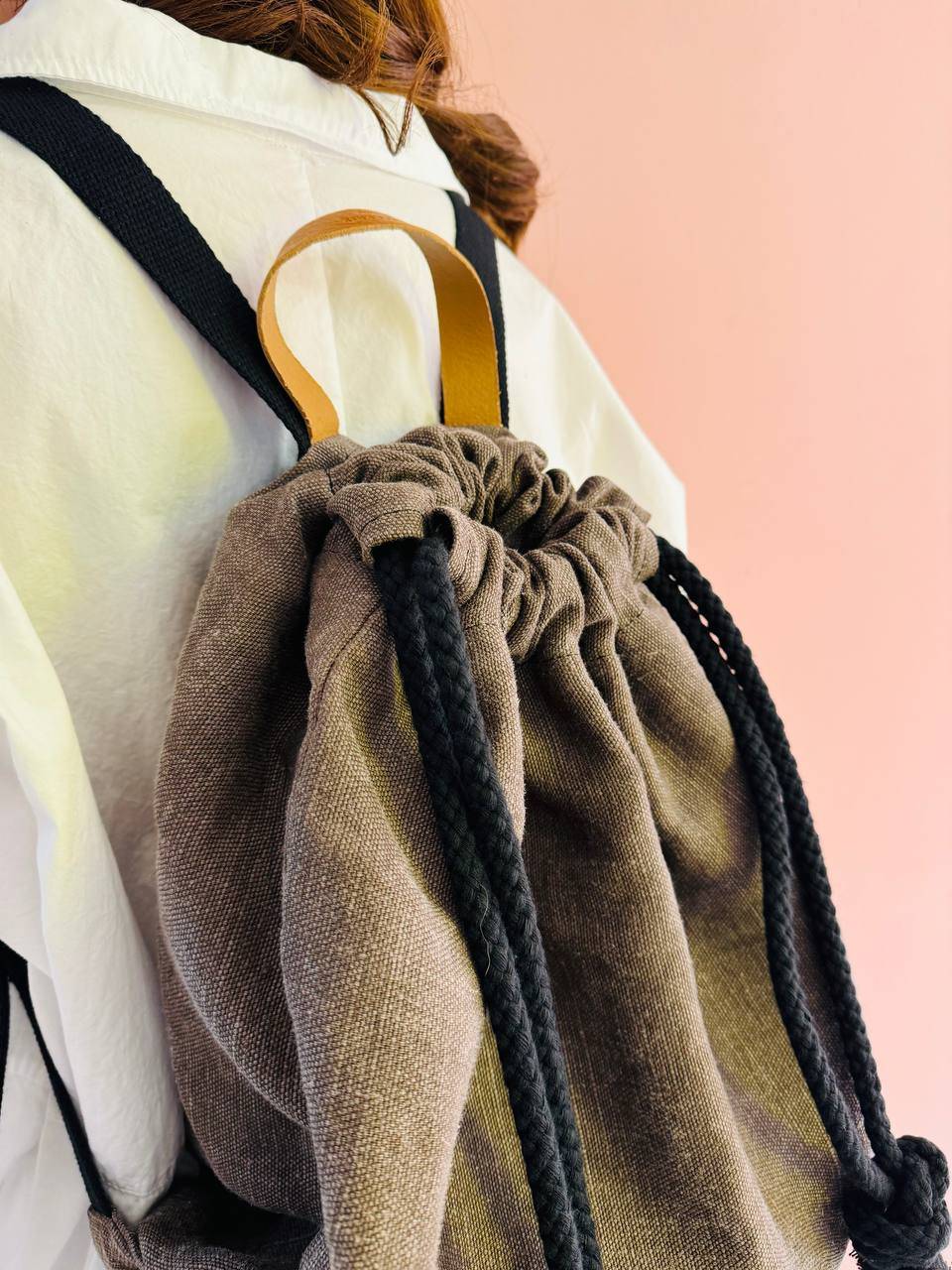 La Sellerie COUNTRY backpack light brown Nuova