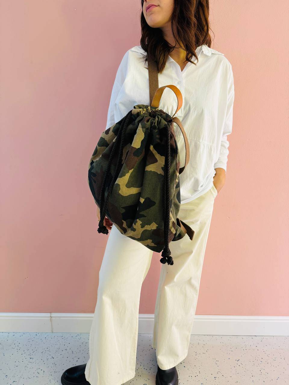 La Sellerie COUNTRY backpack military Italy