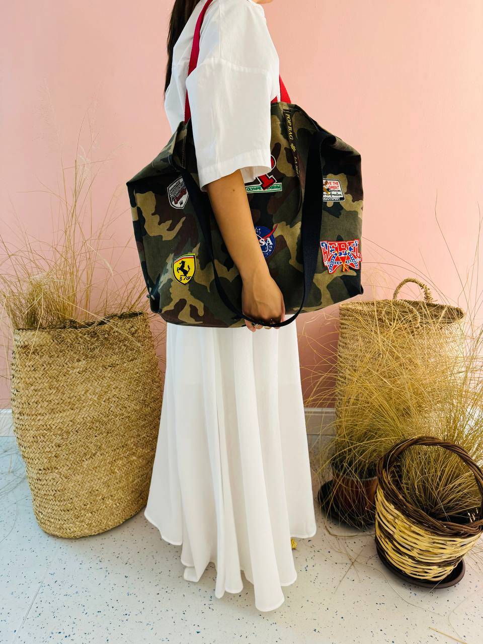 La Sellerie POP BAG military patchwork Fino Al -60%