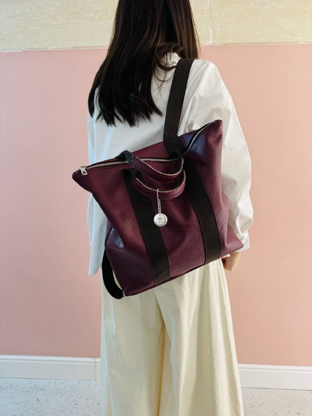 La Sellerie Zaino Borsa Milano PURPLE Presa