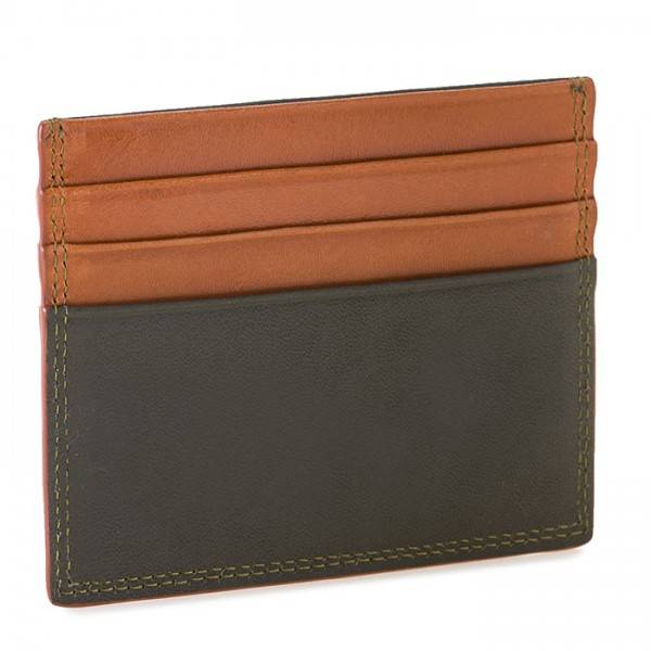 Mywalit Porta carte di credito doppio con tecnologia RFID Marrone-Oliva Shopping Online