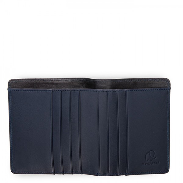 Mywalit Portafoglio standard uomo con tecnologia RFID Nero-Blu Affare Del Giorno