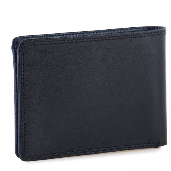 Mywalit Portafoglio jeans da uomo con tecnologia RFID Nero-Blu Sottocosto