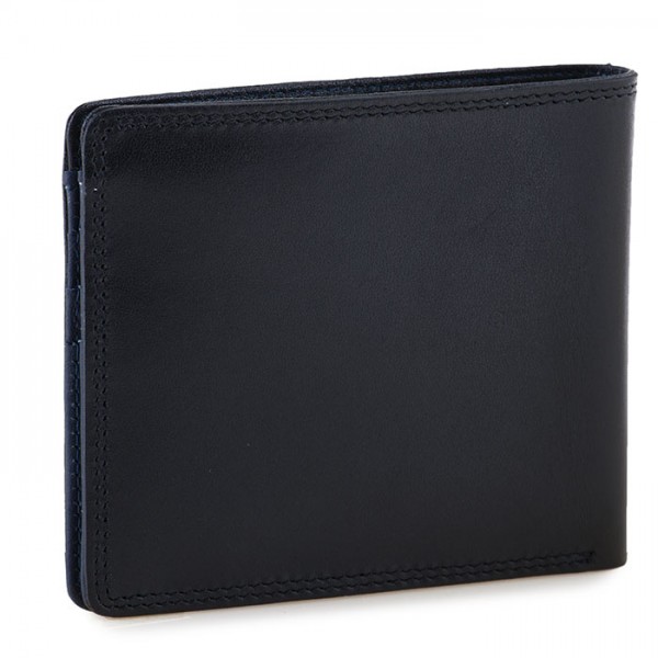 Mywalit Portafoglio da uomo standard E/W con tecnologia RFID Nero-Blu Sconto