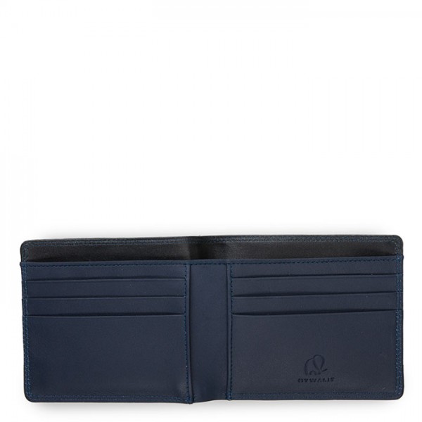 Mywalit Portafoglio da uomo standard E/W con tecnologia RFID Nero-Blu Sconto