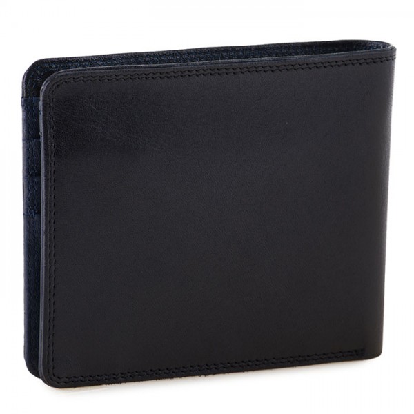 Mywalit Portafoglio da uomo con portamonete e tecnologia RFID Nero-Blu Economico