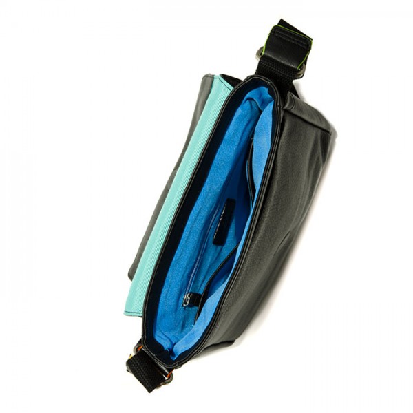 Mywalit Borsa a tracolla Havana con risvolto Black Pace Saldi