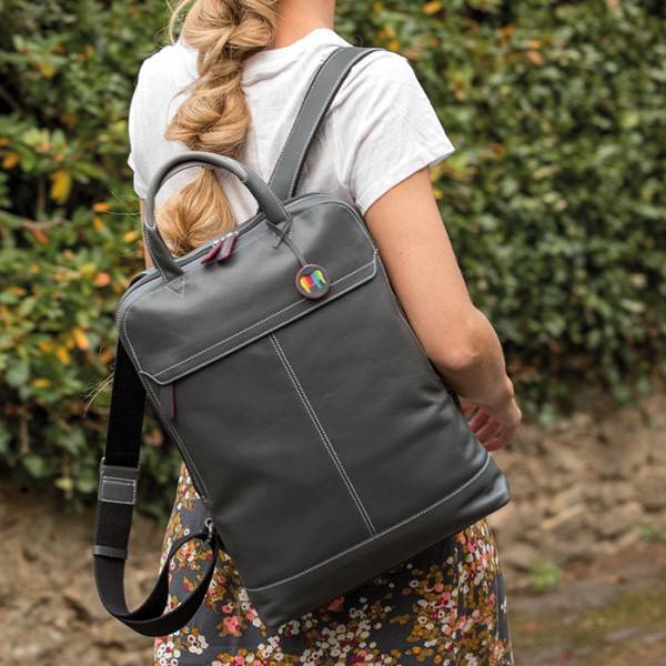 Mywalit Zaino da Lavoro in pelle Black Pace Nuovo