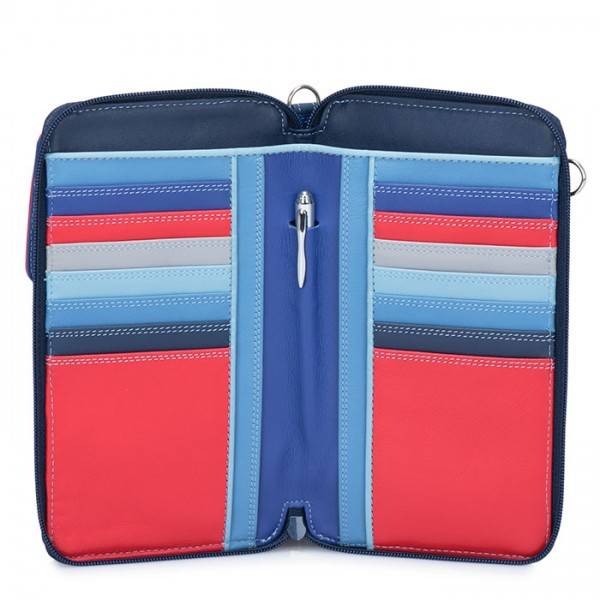 Mywalit Portafoglio multifunzione con zip su tre lati e tracolla Royal Pezzi Unici