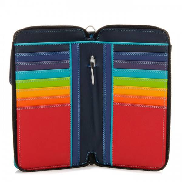 Mywalit Portafoglio multifunzione con zip su tre lati e tracolla Black Pace Acquista Ora