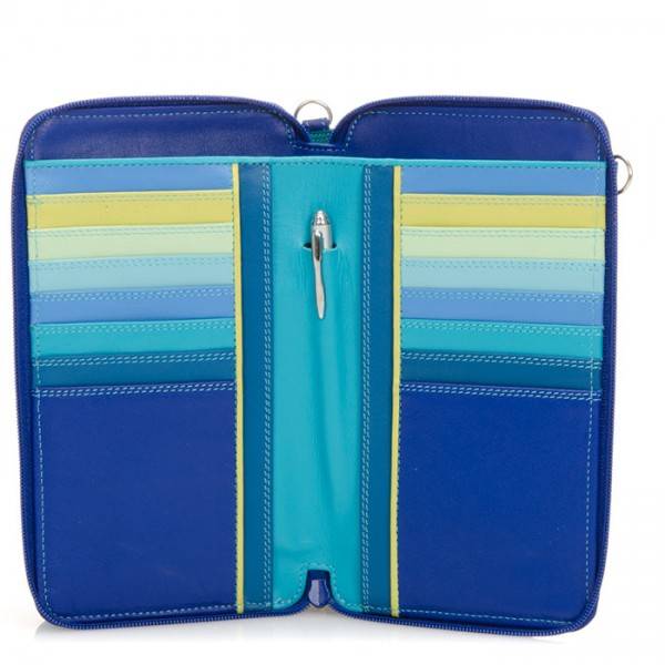 Mywalit Portafoglio multifunzione con zip su tre lati e tracolla Seascape Promozione Limitata