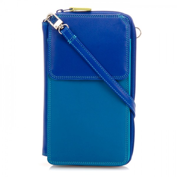 Mywalit Portafoglio multifunzione con zip su tre lati e tracolla Seascape Promozione Limitata