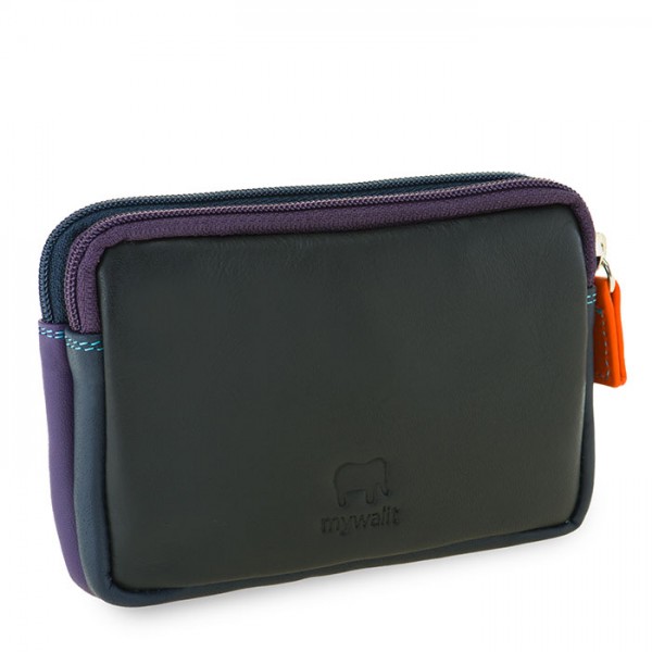 Mywalit Portafoglio/Astuccio in Pelle con doppia Zip Black Pace Sconto