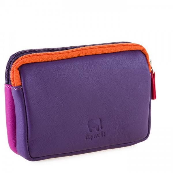 Mywalit Portafoglio/Astuccio in Pelle con doppia Zip Sangria Multi Offerta