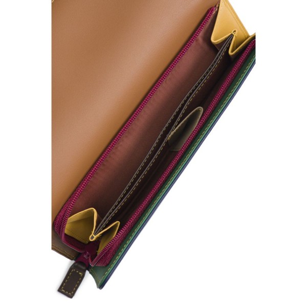 Mywalit Portafoglio a tre ante con zip Bosco Italy
