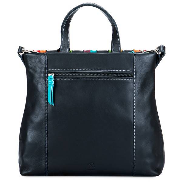 Mywalit Borsa Shopper Laguna in pelle e camoscio Nero Vendita