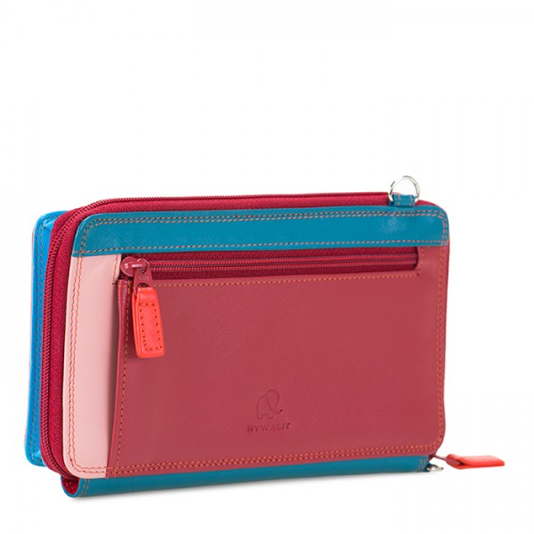 Mywalit Portafoglio multifunzione con zip su tre lati e tracolla Vesuvio Vendite Flash