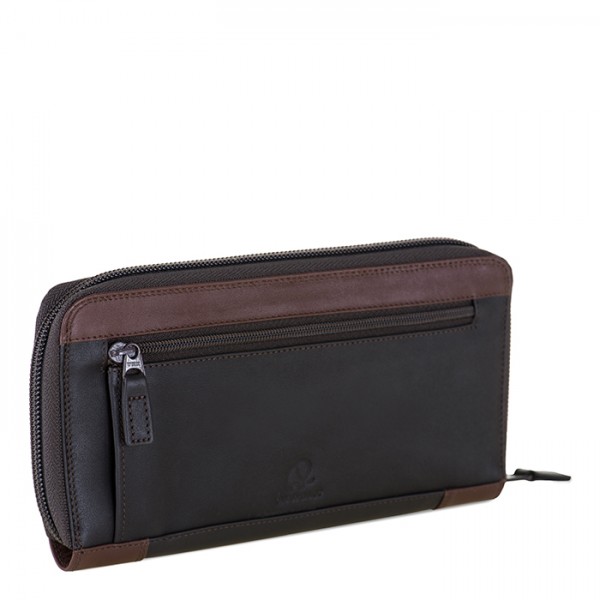 Mywalit Portafoglio con zip grande Cacao Pezzi Unici