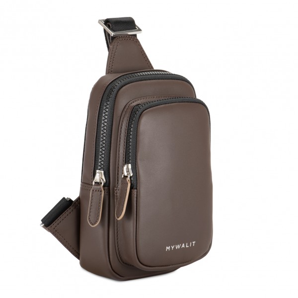 Mywalit Borsa Monospalla Firenze Marrone Consegna Veloce