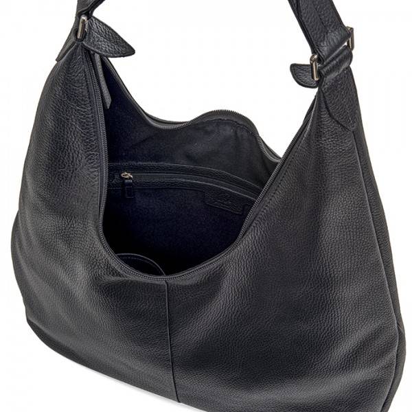 Mywalit Borsa a spalla Bergamo grande Nero Vendita Calda