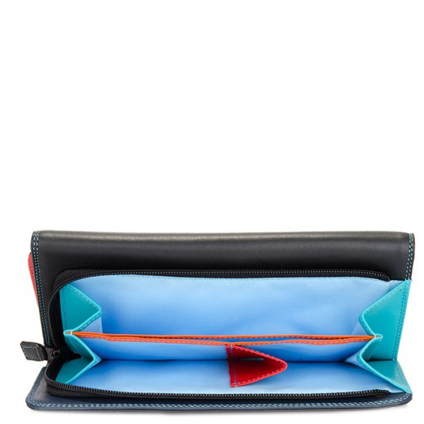 Mywalit Portafoglio a tre ante con zip Black Pace In Saldo