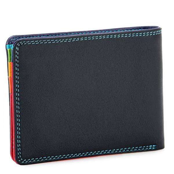 Mywalit Portafoglio jeans da uomo con tecnologia RFID Nappa Black Pace In Linea