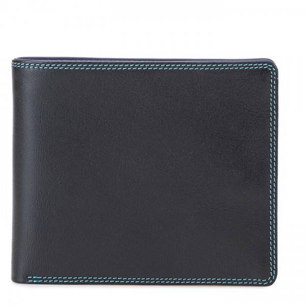 Mywalit Portafoglio da uomo grande con lente e protezione RFID Nappa Black Pace