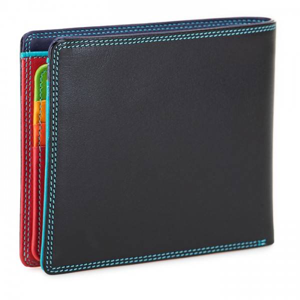 Mywalit Portafoglio da uomo grande con lente e protezione RFID Nappa Black Pace Nuovo