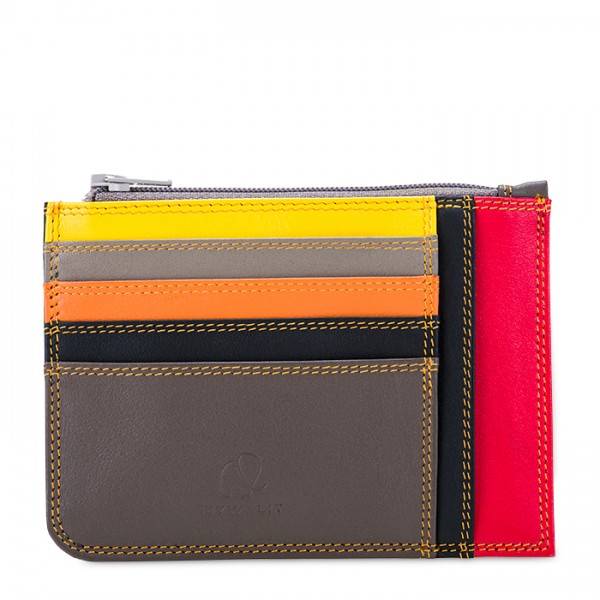 Mywalit Porta carte di credito slim con portamonete Fumo