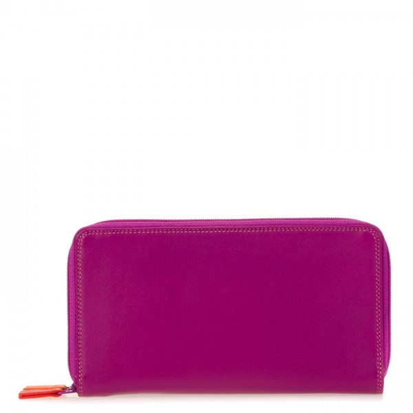 Mywalit Portafoglio con doppia zip grande Sangria Multi