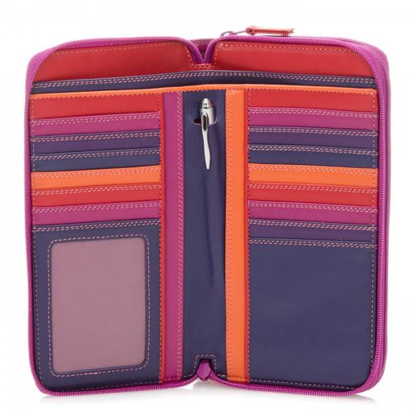 Mywalit Portafoglio con doppia zip grande Sangria Multi Promozione Limitata