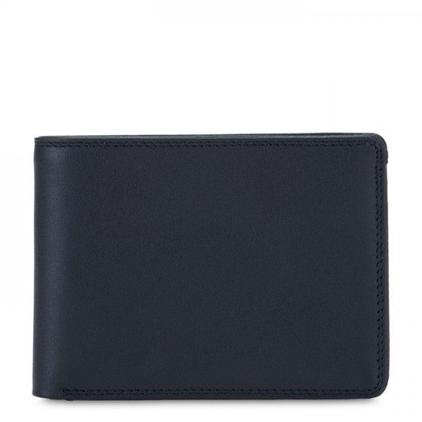 Mywalit Portafoglio jeans da uomo con tecnologia RFID Nappa Nero In Vendita