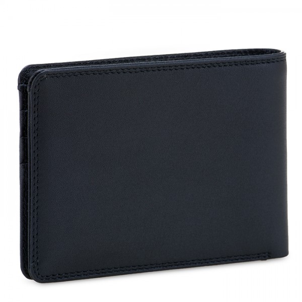 Mywalit Portafoglio jeans da uomo con tecnologia RFID Nappa Nero In Vendita