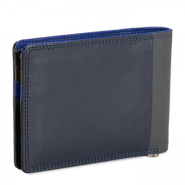 Mywalit Portafoglio da uomo con fermasoldi e tecnologia RFID Nappa Midnight Saldi