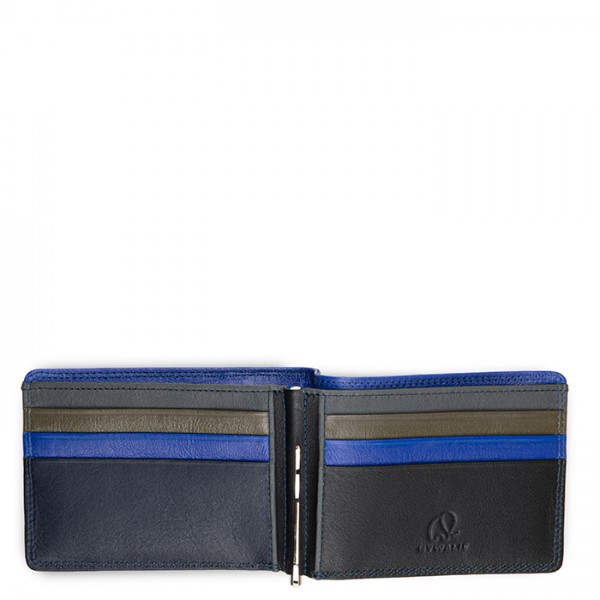 Mywalit Portafoglio da uomo con fermasoldi e tecnologia RFID Nappa Midnight Saldi