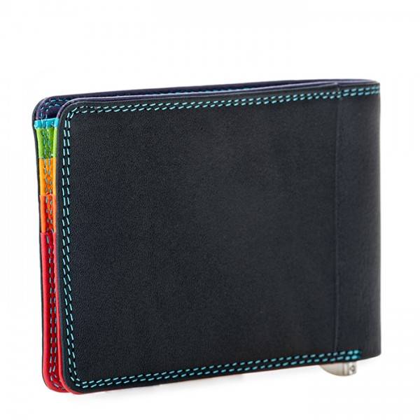 Mywalit Portafoglio da uomo con fermasoldi e tecnologia RFID Nappa Black Pace Hotsell