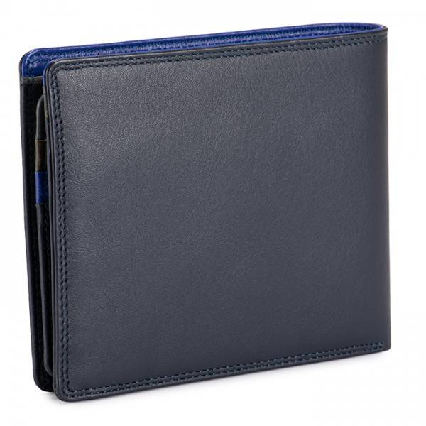Mywalit Portafoglio da uomo grande con lente e protezione RFID Nappa Midnight Nuova