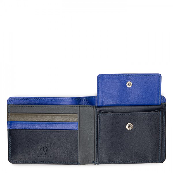 Mywalit Portafoglio da uomo grande con lente e protezione RFID Nappa Midnight Nuova
