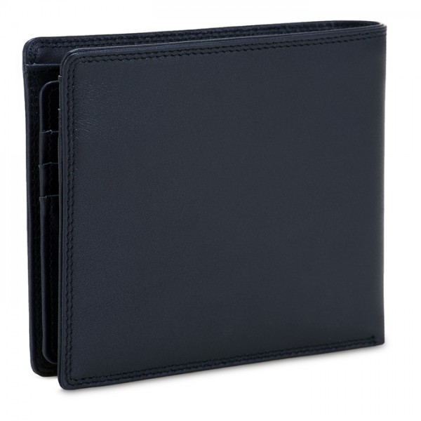 Mywalit Portafoglio da uomo grande con lente e protezione RFID Nappa Nero Moda