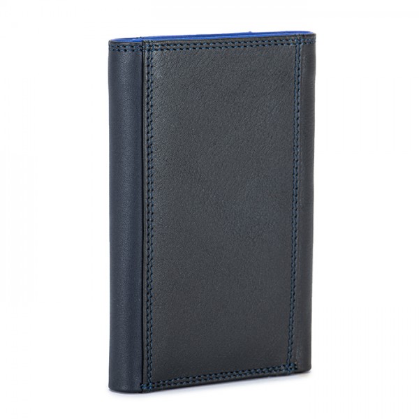 Mywalit Portafoglio da uomo Tri-fold con zip Nappa Midnight Sconto di tempo limitato