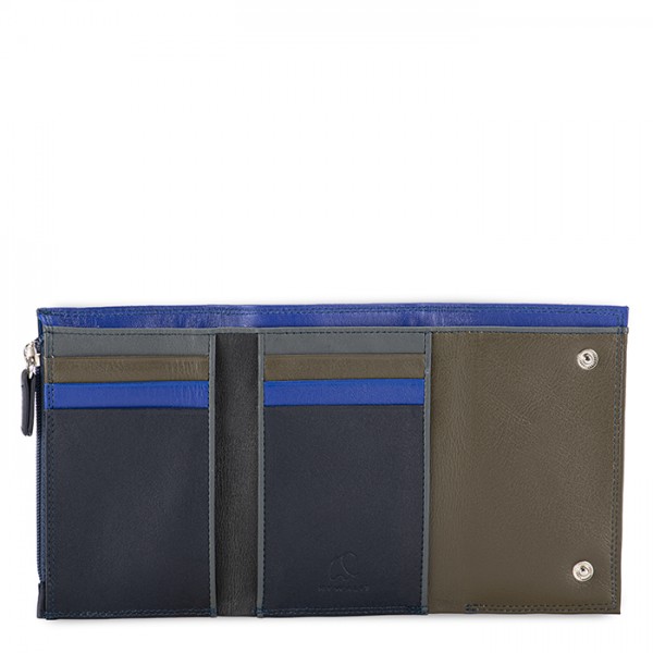 Mywalit Portafoglio da uomo Tri-fold con zip Nappa Midnight Sconto di tempo limitato