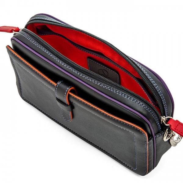 Mywalit Borsa a Tracolla in Pelle Piccola Black Pace Offerte giornaliere